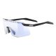 Uvex Pace Stage SV cycling glasses black matt/mirror blue