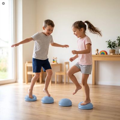 7. Sensory Half Balls for Balance Training, 2 pcs, Spokey SPIKE