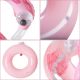 4. SWIMMING RING 76x76CM FLAMINGO GLITTER 35660