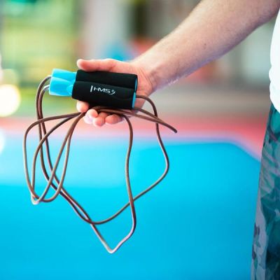 11. HMS SK17 Leather Skipping Rope 