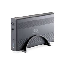 Conceptronic CHD3DUSB3 Hard Drive Enclosure HDD Case Graphite 3.5"