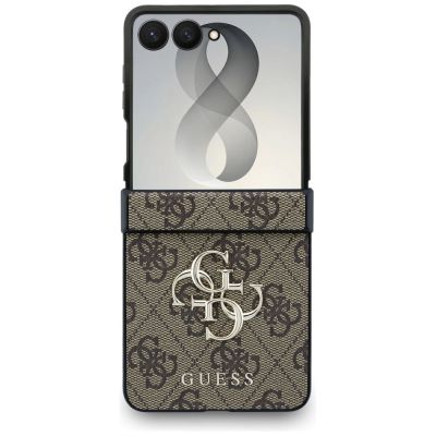 2. Guess Big 4G Logo Case for Samsung Galaxy Z Flip 8 - Brown