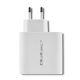 6. QOLTEC WALL CHARGER 63W | 5-20V | 1.5-3A | USB TYPE C PD | USB QC 3.0 | WHITE