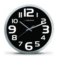 ESPERANZA WALL CLOCK ZURICH BLACK EHC013K