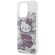 6. Hello Kitty IML Kitty On Bricks Graffiti case for iPhone 15 Pro - white