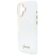 6. Guess IML Script Metal MagSafe Case for iPhone 17 - Transparent