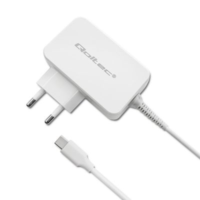 7. QOLTEC AC Adapter 65 W | 5–20.3 V | 2–3.25 A | USB Type-C | PD | White