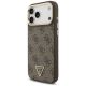 2. Guess 4G Triangle Logo MagSafe Case for iPhone 17 Pro Max - Brown & Gold