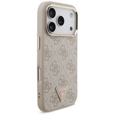 4. Guess 4G Triangle Logo MagSafe Case for iPhone 18 Pro / 17 Pro - Rose Gold