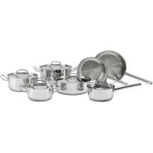 ELLE Home ECCS200412A steel cookware set, 12 pieces