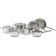 ELLE Home ECCS200412A steel cookware set, 12 pieces