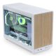 3. Lian Li DAN A3-mATX Wood Edition PC Case, Tempered Glass, Micro-ATX - Beech, White