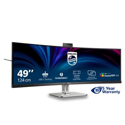 10. Philips 49B2U6903CH/00 computer monitor 124.5 cm (49") 5120 x 1440 px Dual QHD LCD Gray
