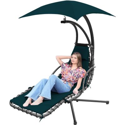 14. SWING ROCKING CHAIR WITH UMBRELLA LISBON TURQUOISE