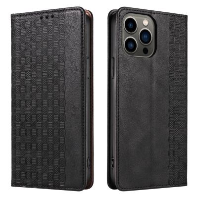 7. Magnet Strap Case for Samsung Galaxy S23 Ultra Flip Wallet Mini Lanyard Stand Black