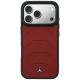 3. Mercedes Leather Mesh with Bow Line MagSafe Case for iPhone 18 Pro Max / 17 Pro Max - Burgundy