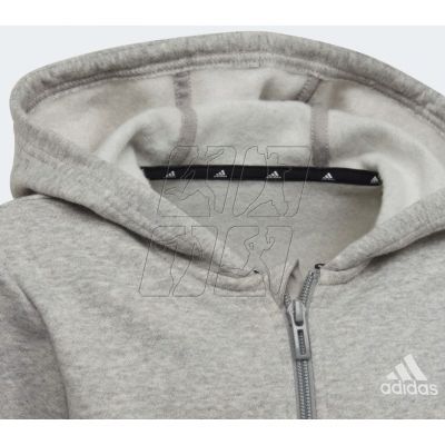 3. Sweatshirt adidas 3 Stripes Full-Zip Hoodie Jr. ED5969