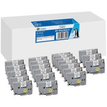G&G 21569 Labeling Tapes Black on White TZe