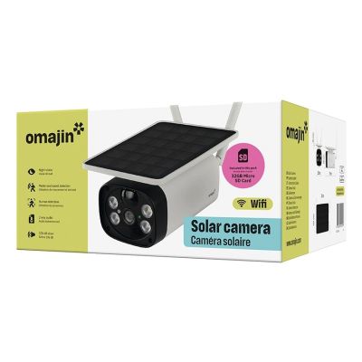 3. OMAJIN OSC-01-EU Wireless Solar Security Camera White, Black