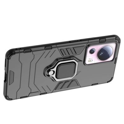 11. Ring Armor case for Xiaomi 13 Lite armored cover magnetic holder ring black