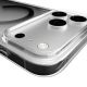 5. Puro Lite Mag TPU+PC Case Compatible with MagSafe for iPhone 17 Pro - Transparent with Black Ring