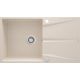 Single-bowl granite sink with drainer