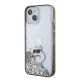 2. Karl Lagerfeld Liquid Glitter Choupette case for iPhone 15 - transparent
