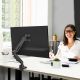 6. ONKRON G90-B Tilt and swivel desk mount for 13"-34" monitors, max 10 kg, with rotation, black