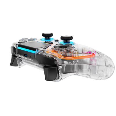 6. Deltaco Gaming GAM-169-T Game Controller Transparent Bluetooth/USB Gamepad Android, Nintendo Switch, PC, PlayStation 4, iOS