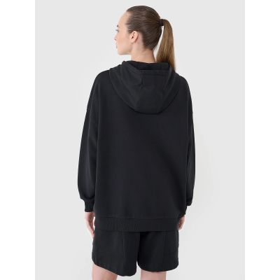3. Women's sweatshirt with a zipper and hood 4F 4FRSS25TSWSF2152-20S