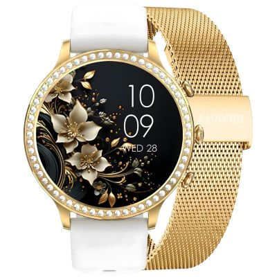 Smartwatch Gravity Gold Strap and Bracelet GT5-2