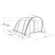 2. Outwell Durango 4 4-person Green Tunnel Tent