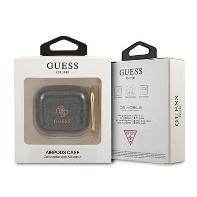3. Guess GUA3UCG4GK AirPods 3 cover black/black Glitter Collection