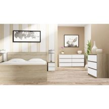 M2 MALWA BEDSIDE TABLE 2 DRAWERS SONOMA MIX