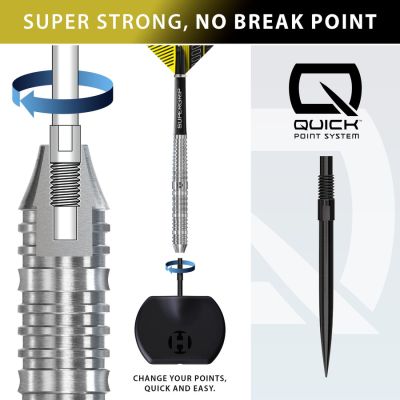3. Harrows NX-90 Parallel QP 90% Steeltip Darts