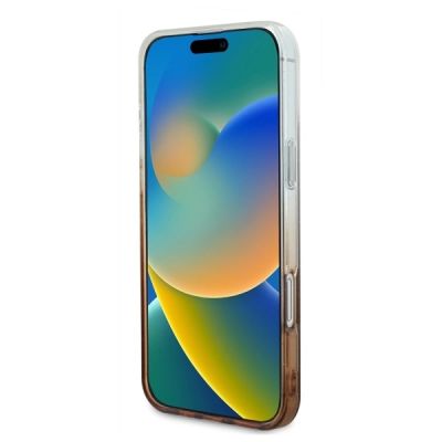 5. Guess IML Glitter Gradient MagSafe iPhone 16 Case - Brown