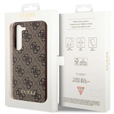 8. Guess 4G Metal Gold Logo case for Samsung Galaxy S24+ - brown
