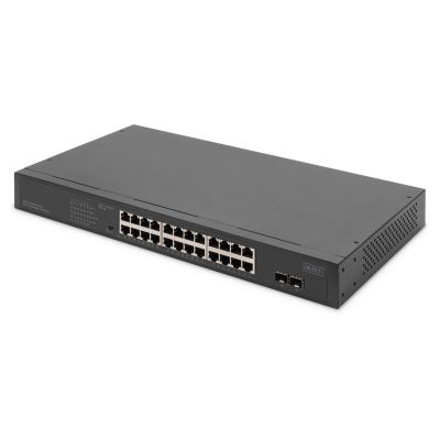 8. 24-Port Gigabit + 2-Port Gigabit SFP Switch