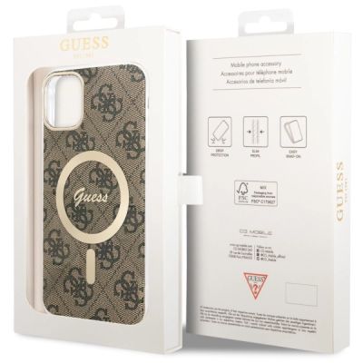 7. Guess GUHMN61H4STW iPhone 11 6.1" brown/brown hardcase 4G MagSafe