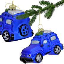 GLASS-MOLDED ORNAMENT OFF-ROAD VEHICLE SASKA GIFT & DECOR