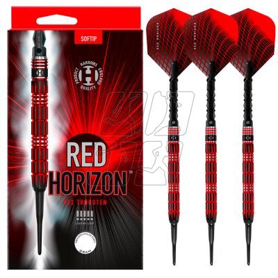 15. Darts Harrows RED HORIZON 90% soft tip ImperialDiamond