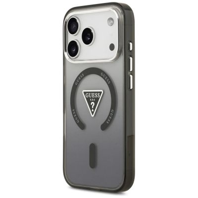 2. Guess IML Gradient Triangle Logo MagSafe Case for iPhone 17 Pro Max - Black