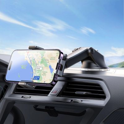 14. Joyroom JR-ZS219 electric dashboard mount with 15W inductive charger - black