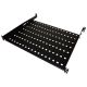 ALANTEC Fixed shelf 19" 1U depth 550mm, black, 4 mounting points