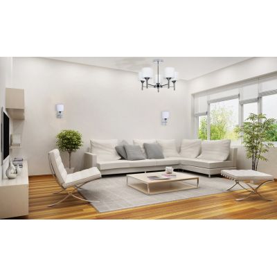 2. Classic chandelier Activejet MIRA hanging ceiling lamp Chrome triple 3xE27 for the living room