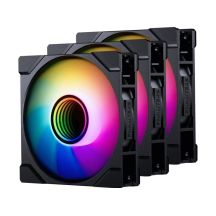 PHANTEKS M25 Gen2 PWM D-RGB Lüfter fan, 3er-Pack - Reverse Blade, 120mm, black
