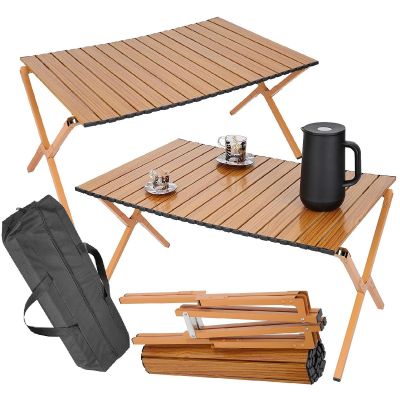 FOLDING TOURIST TABLE 90x60x45CM IN ENERO CAMP BAG