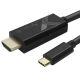 Techly IADAP USBC-HDMI2TY external usb graphics card 3840 x 2160 px Black