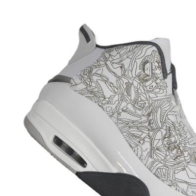 7. Air Jordan Dub Zero Men's White Sneakers - 311046-107