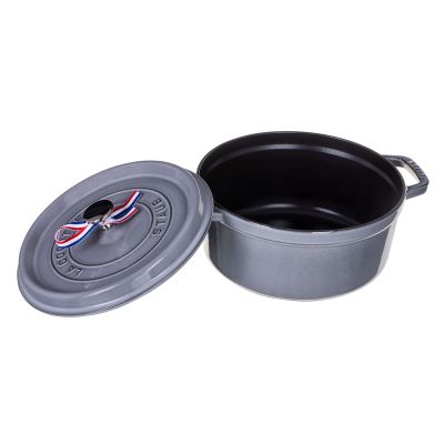 STAUB Round cast iron pot 40500-246-0 3.8l graphite